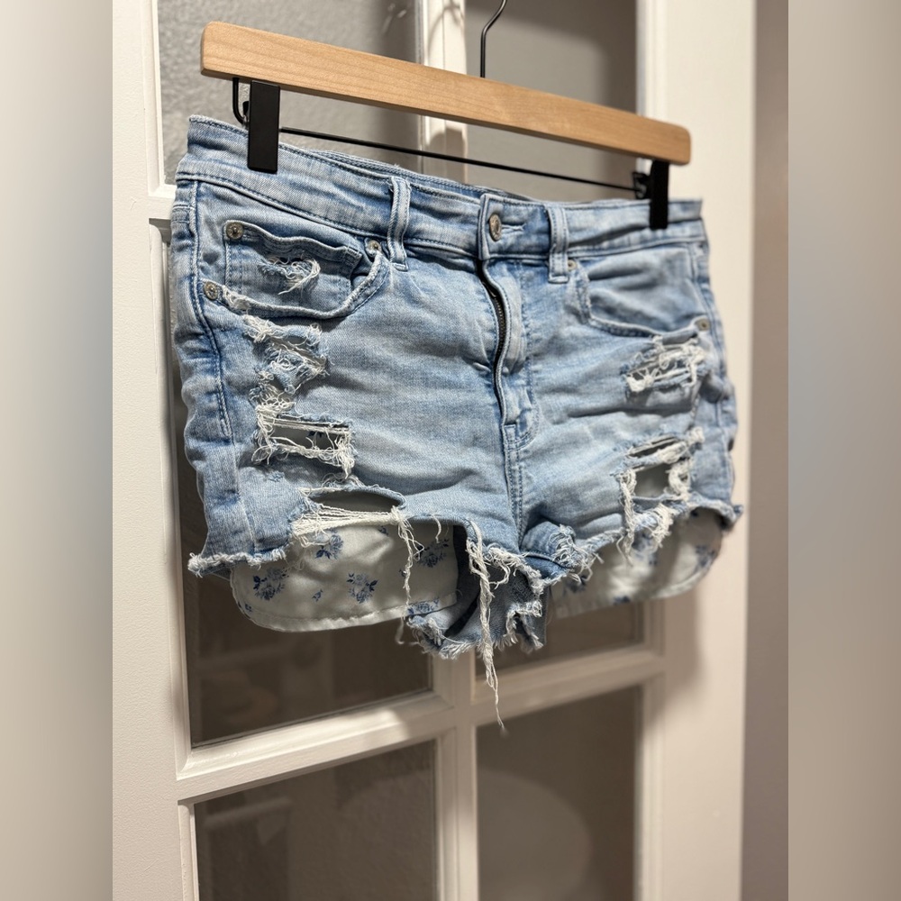 AE Ne(x)t Level High-Waisted Denim Short Short - Picture 5 of 15